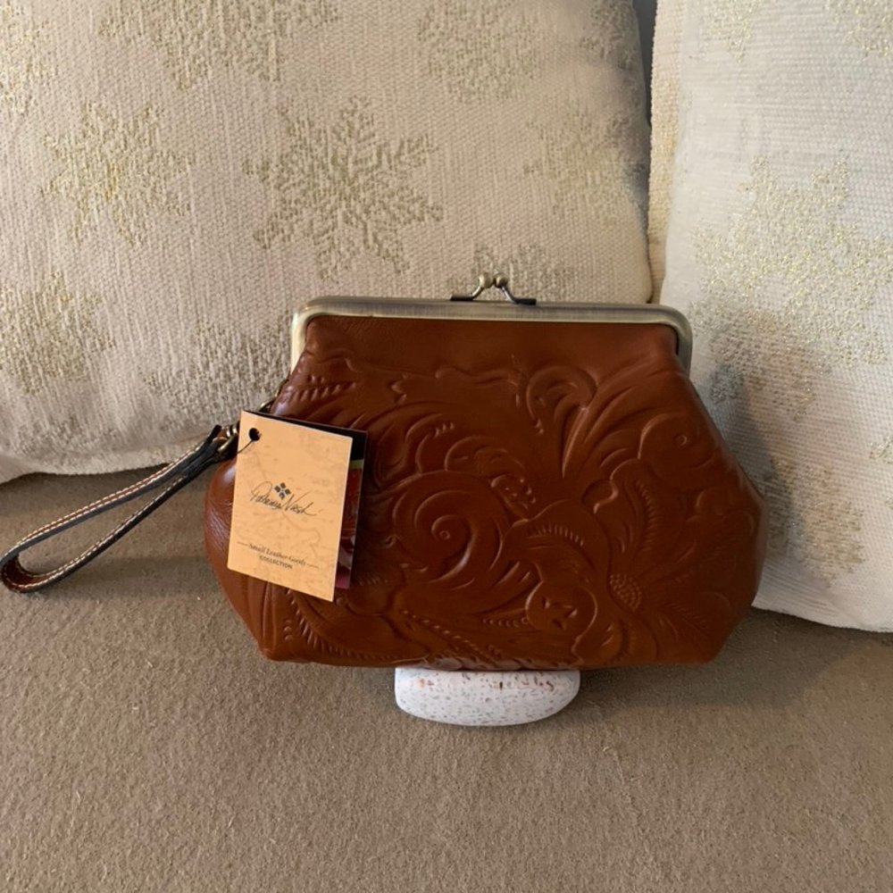 Patricia Nash Savena Wristlet in Florence Brown--New With Tags
